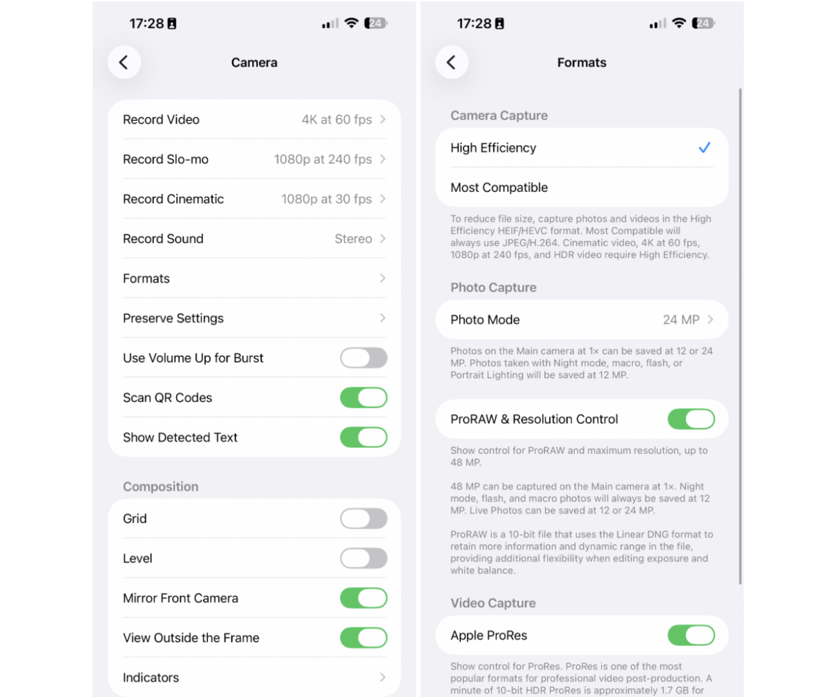How to optimize iPhone camera settings