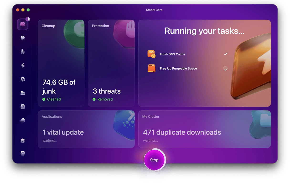 Smart Care - running maintenance tasks