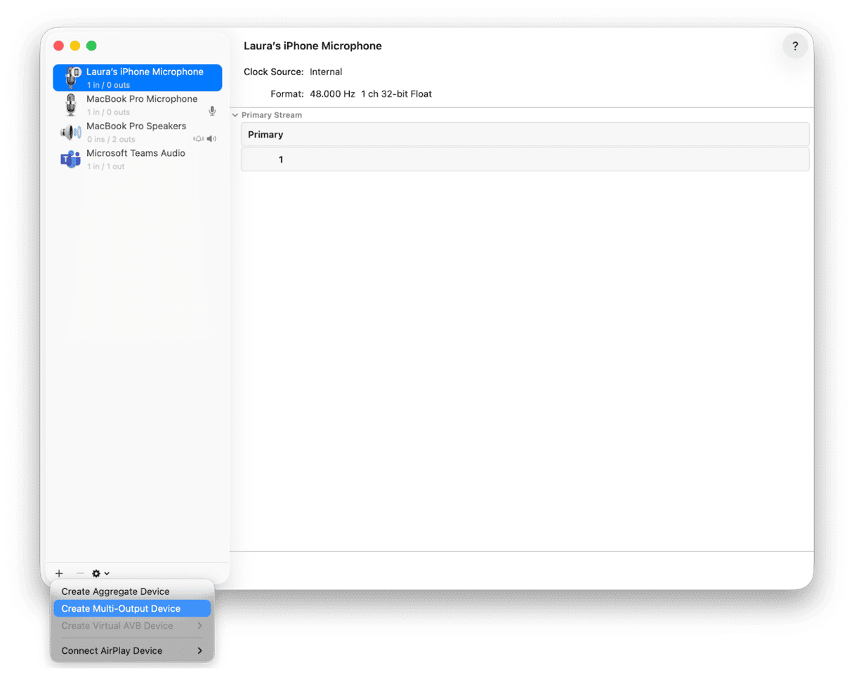In Screenshot Toolbar or QuickTime, choose BlackHole as the microphone/input source