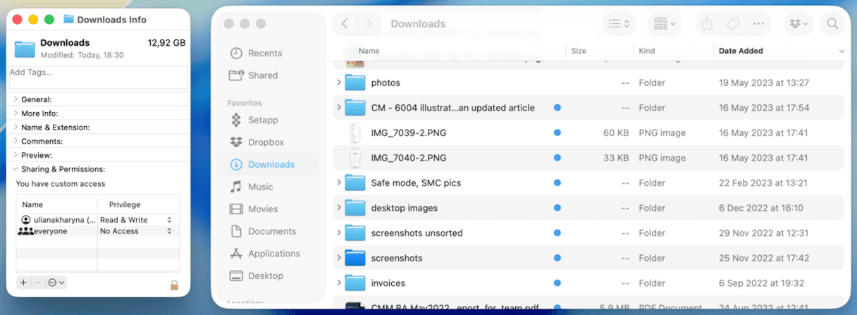 Clear Downloads on Mac