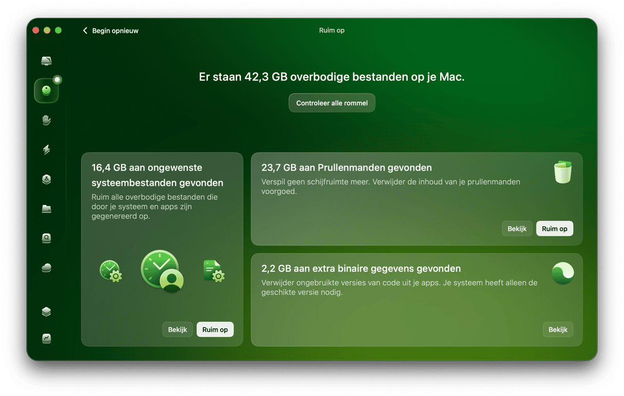 Gebruik een Mac-cleaner