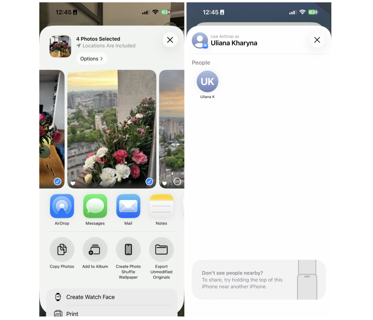 How to AirDrop photos from iPhone to Mac