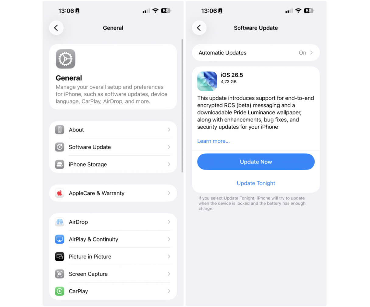 iOS Software Update