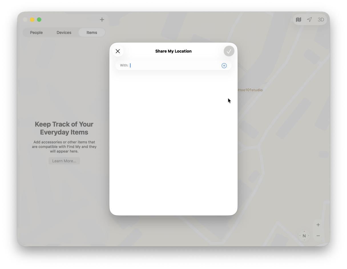 Add a friend in Find My