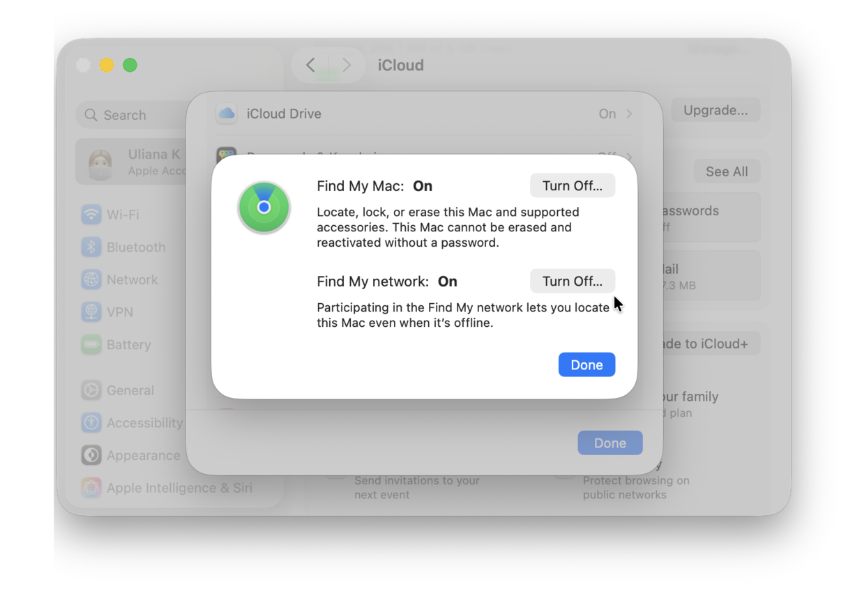 How to turn off Find My Mac
