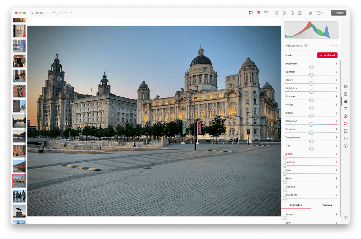 Darkroom Apple-only photo editing tool