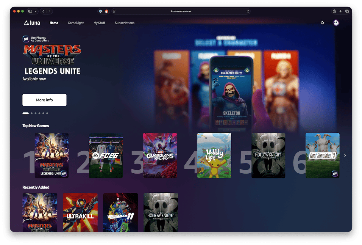 Amazon Luna cloud gaming service