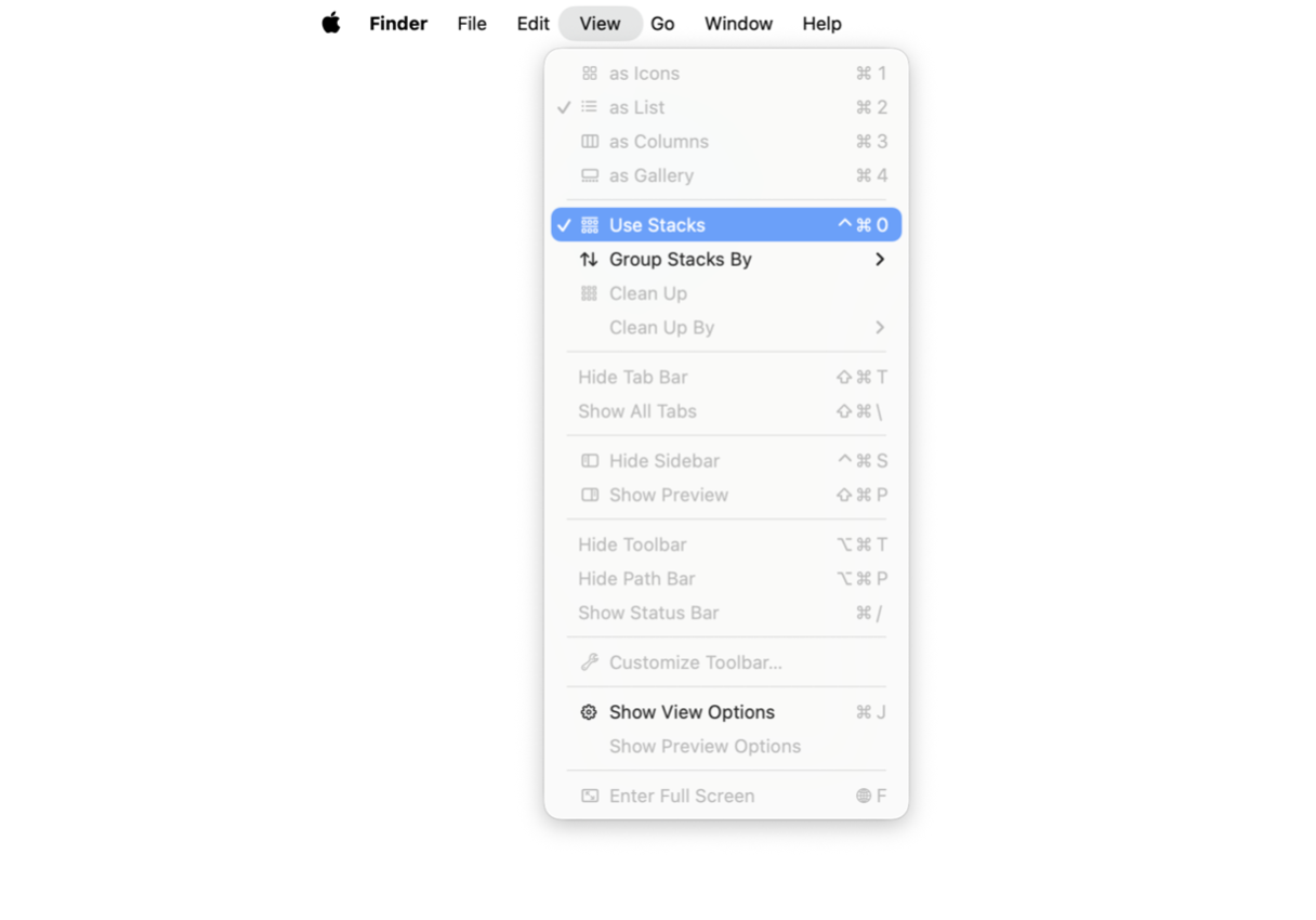 How to enable stacks on Mac