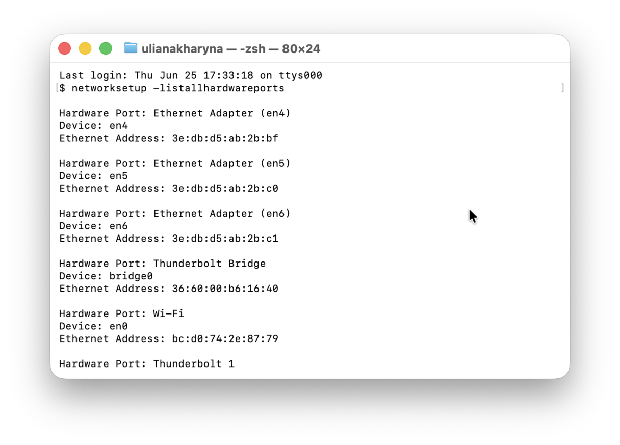 How to use ipconfig on Mac
