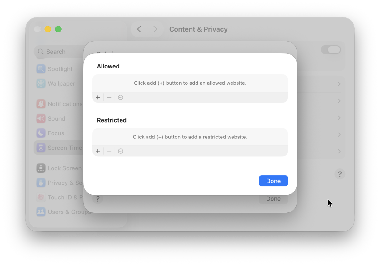 Manage privacy on your Mac