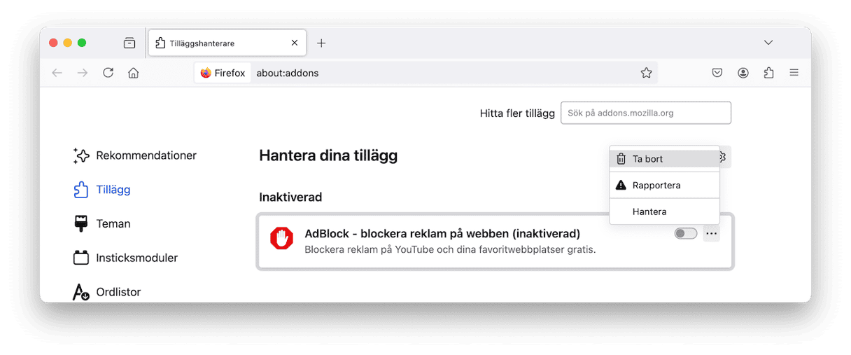 Att ta bort Bing-omdirigeringen fr&aring;n Firefox