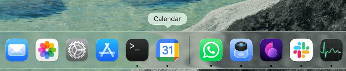 L'app verr&agrave; aggiunta al Dock e vedrai la sua icona. Verr&agrave; anche salvata nella cartella Applicazioni della cartella Inizio