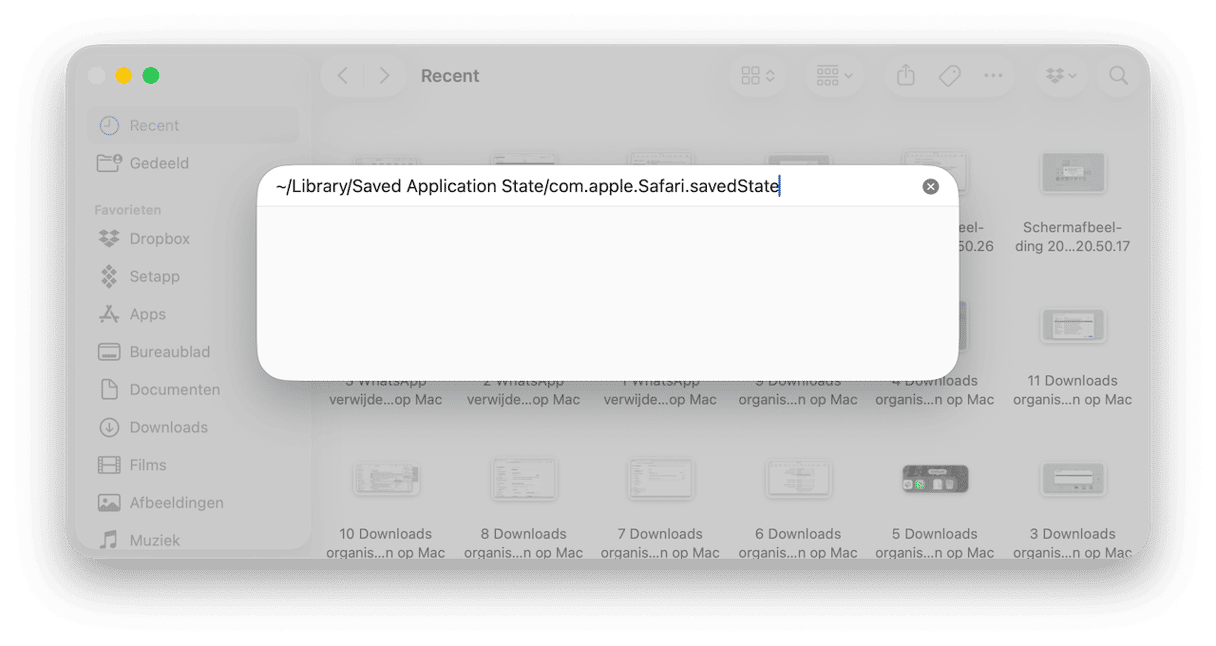 Safari opnieuw instellen op je Mac zonder het te openen