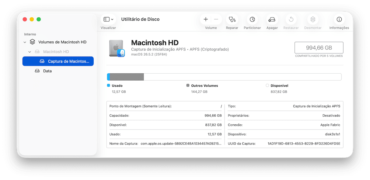 apague o HD do Mac