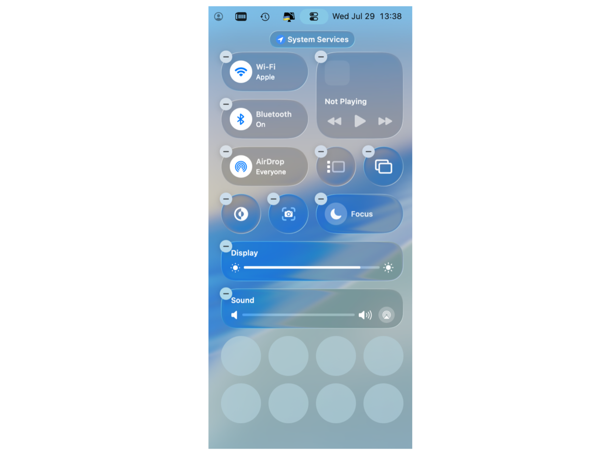Where is Control Center on Mac