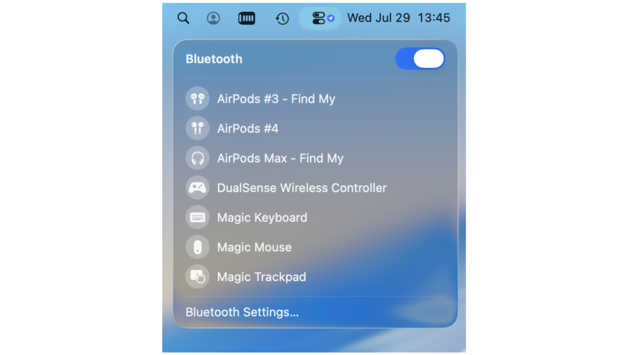 Bluetooth module in Control Center.png