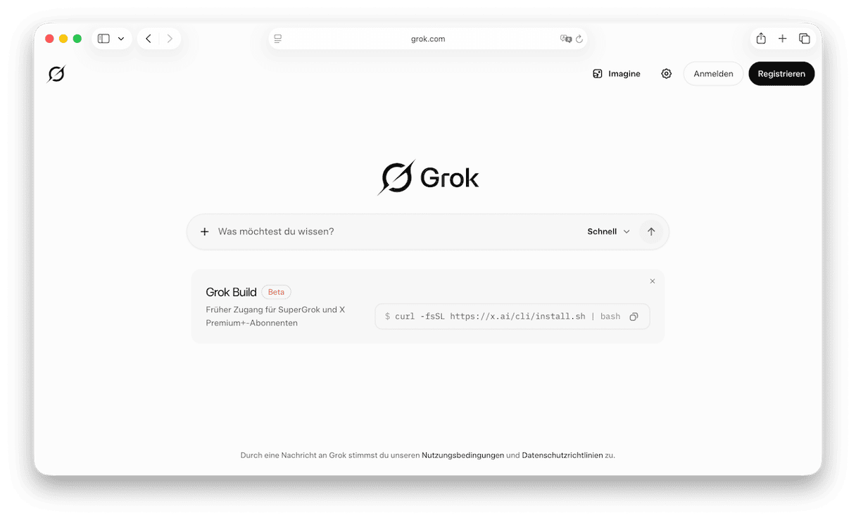 Die meisten kennen Grok als Chatbot auf X