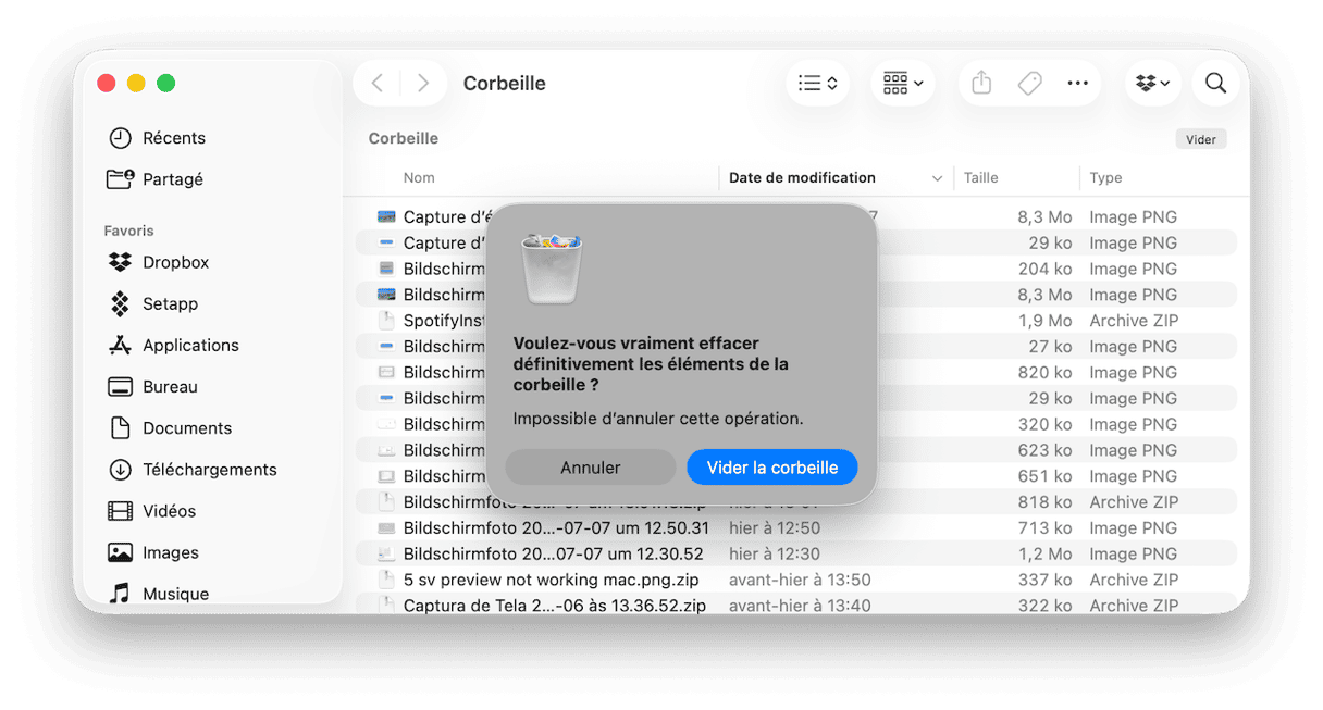 Comment supprimer d&eacute;finitivement les t&eacute;l&eacute;chargements sur Mac