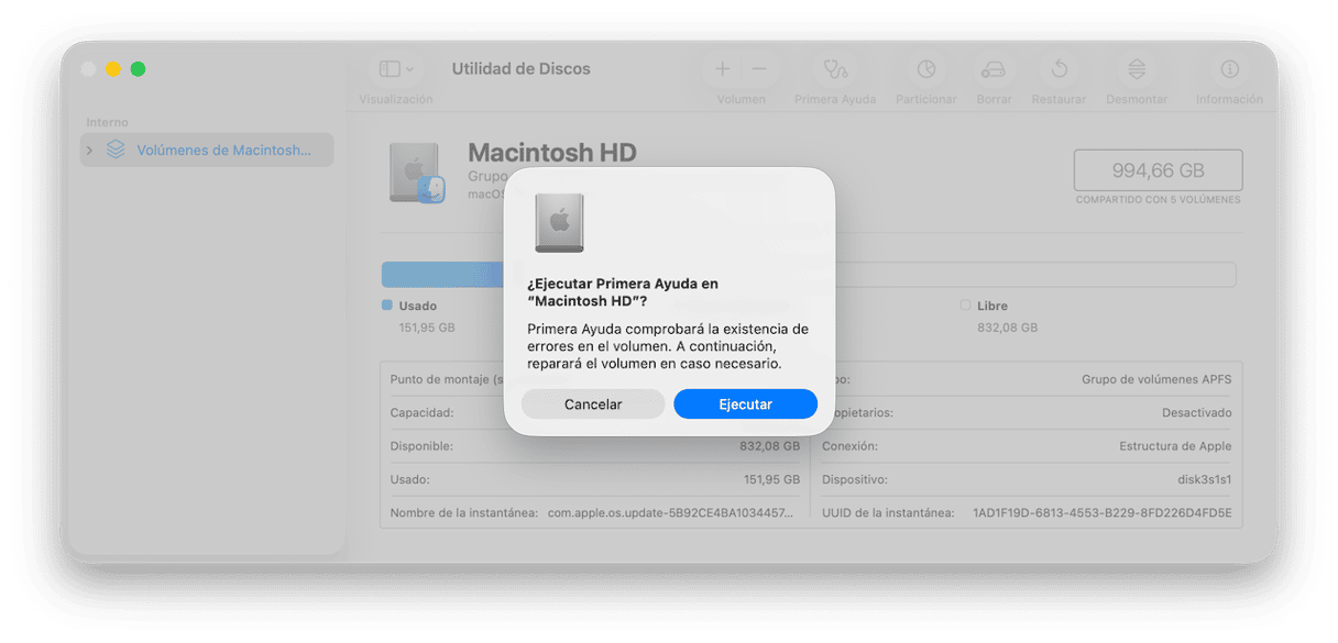 Repara tu disco de arranque con la Utilidad de Discos