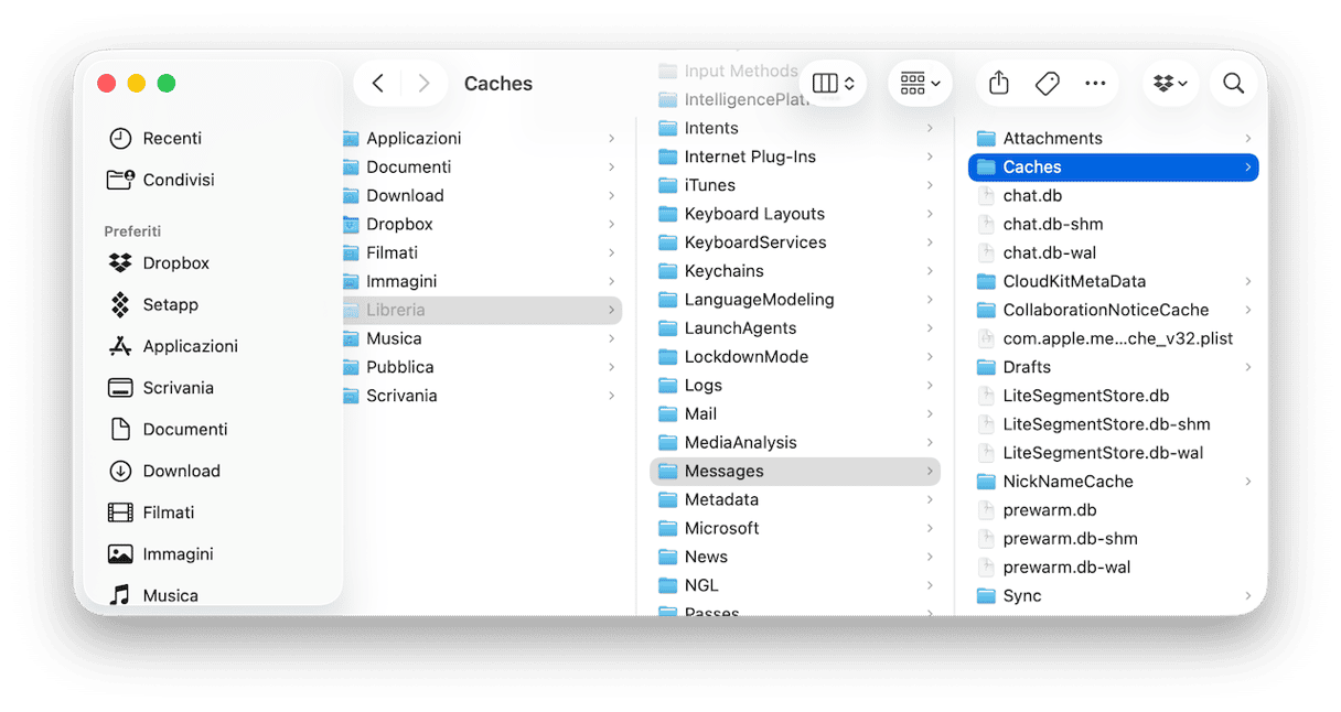 Come pulire la cache di iMessage a mano
