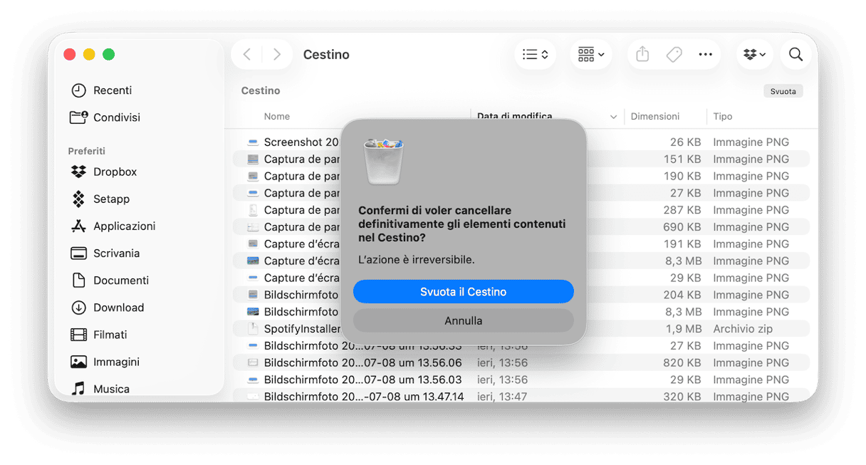 Come eliminare in modo definitivo i download dal Mac