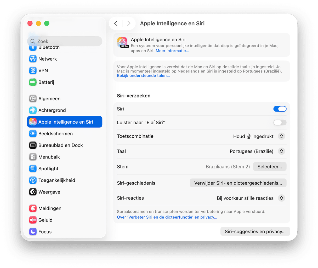 Schakel Apple Intelligence uit en weer in