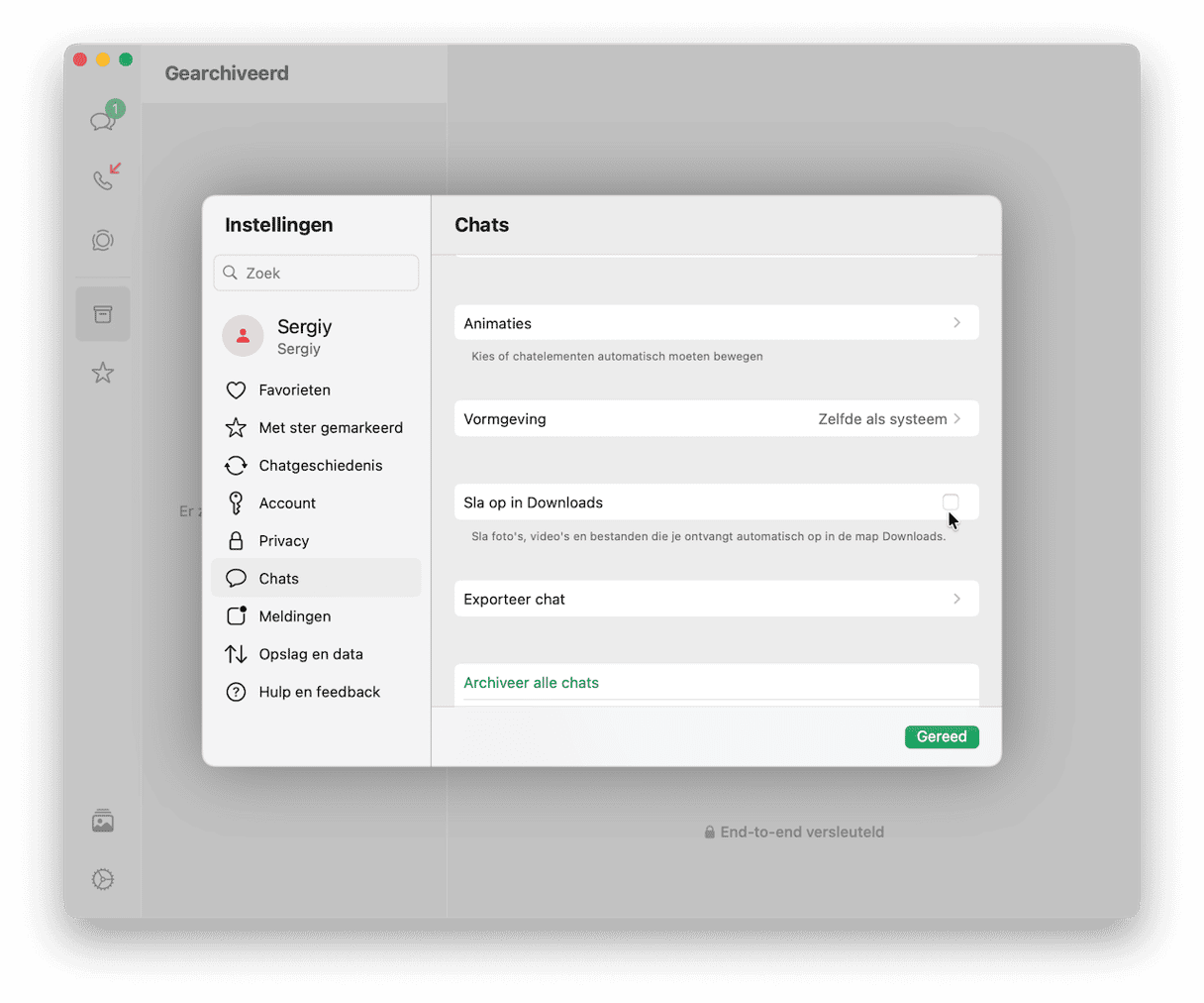 Verwijder downloads via software (bijv. WhatsApp)