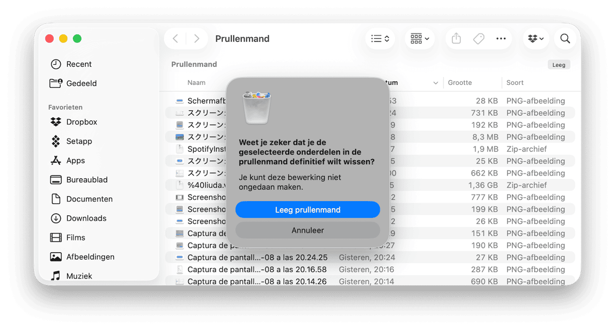 Downloads permanent van je Mac verwijderen