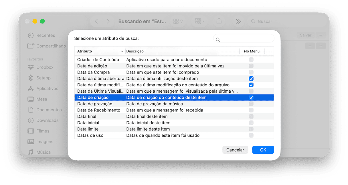 Como salvar uma busca do Finder