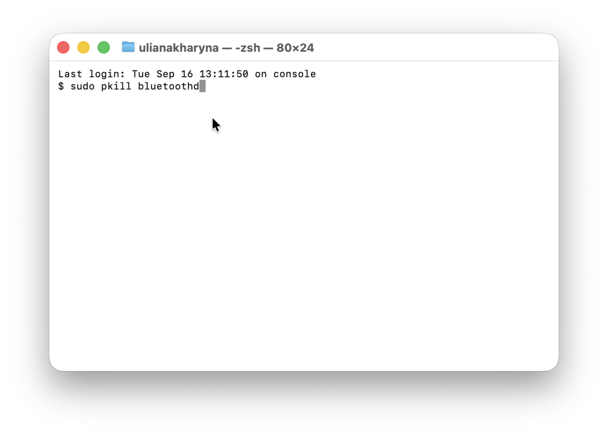 Reset Mac Bluetooth module