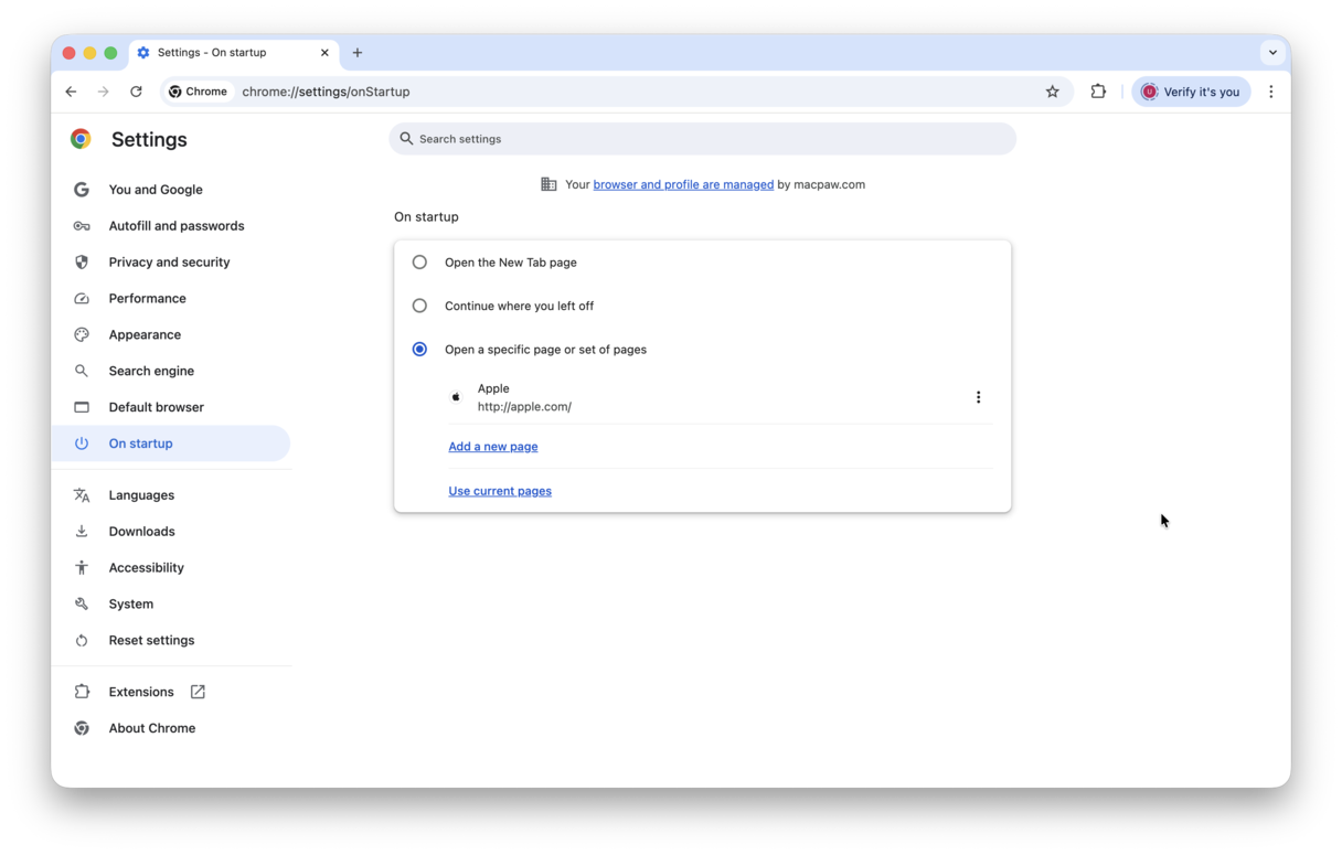 Remove browser hijacker from Mac