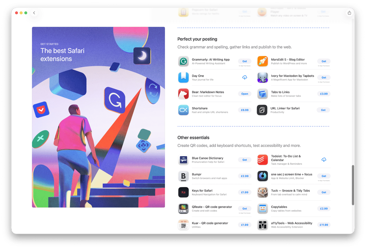 Click Browse Extensions &mdash; it will open the App Store