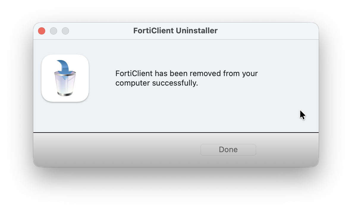 How to uninstall FortiClient from Mac