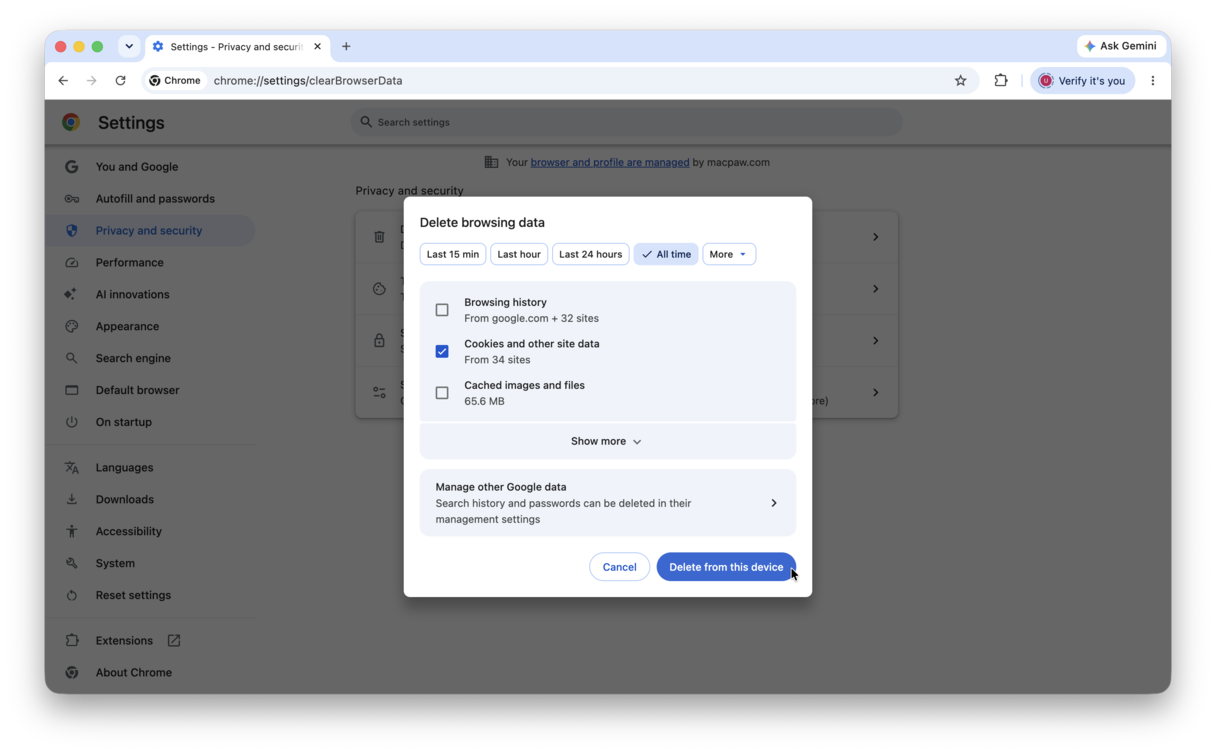 How to remove Mackeeper pop-ups in Chrome