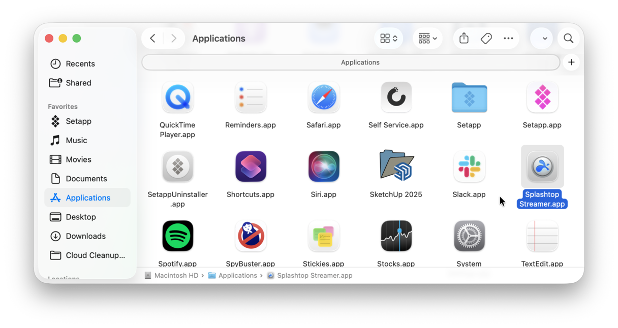 How to uninstall Splashtop Streamer manually