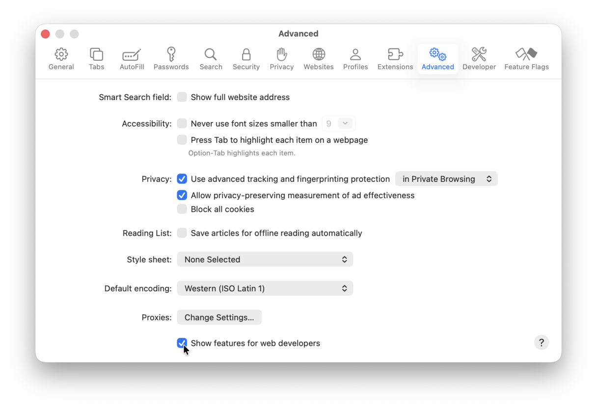 Empty caches in Safari