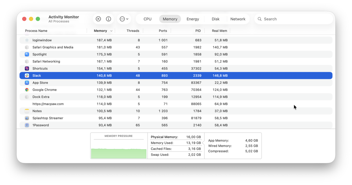Work with Activity Monitor