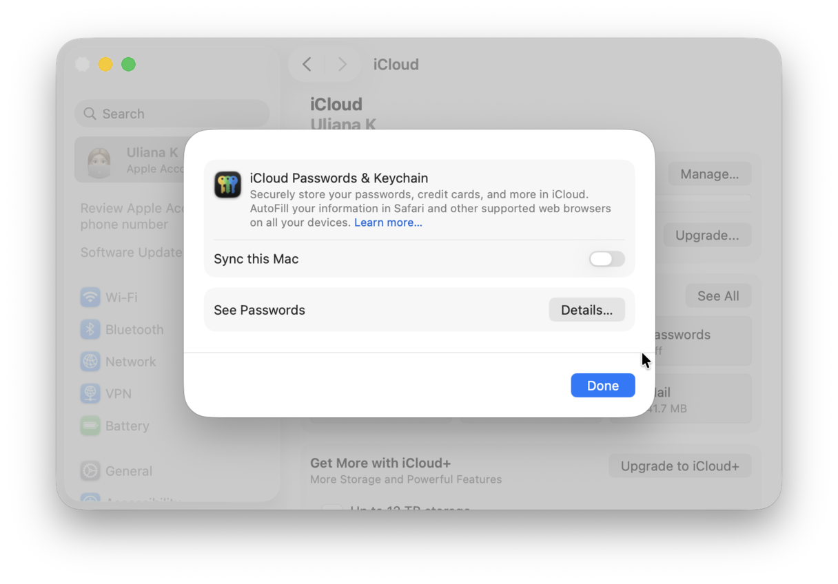 How to reset keychain on Mac