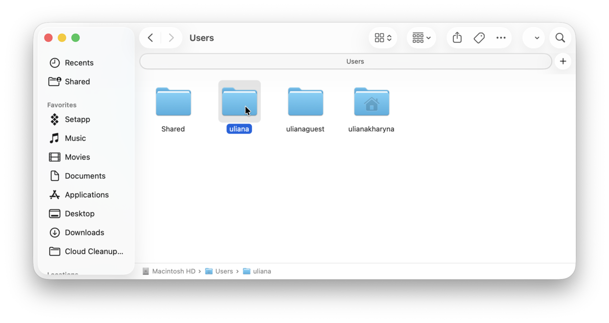 Rename the Home folder on Mac