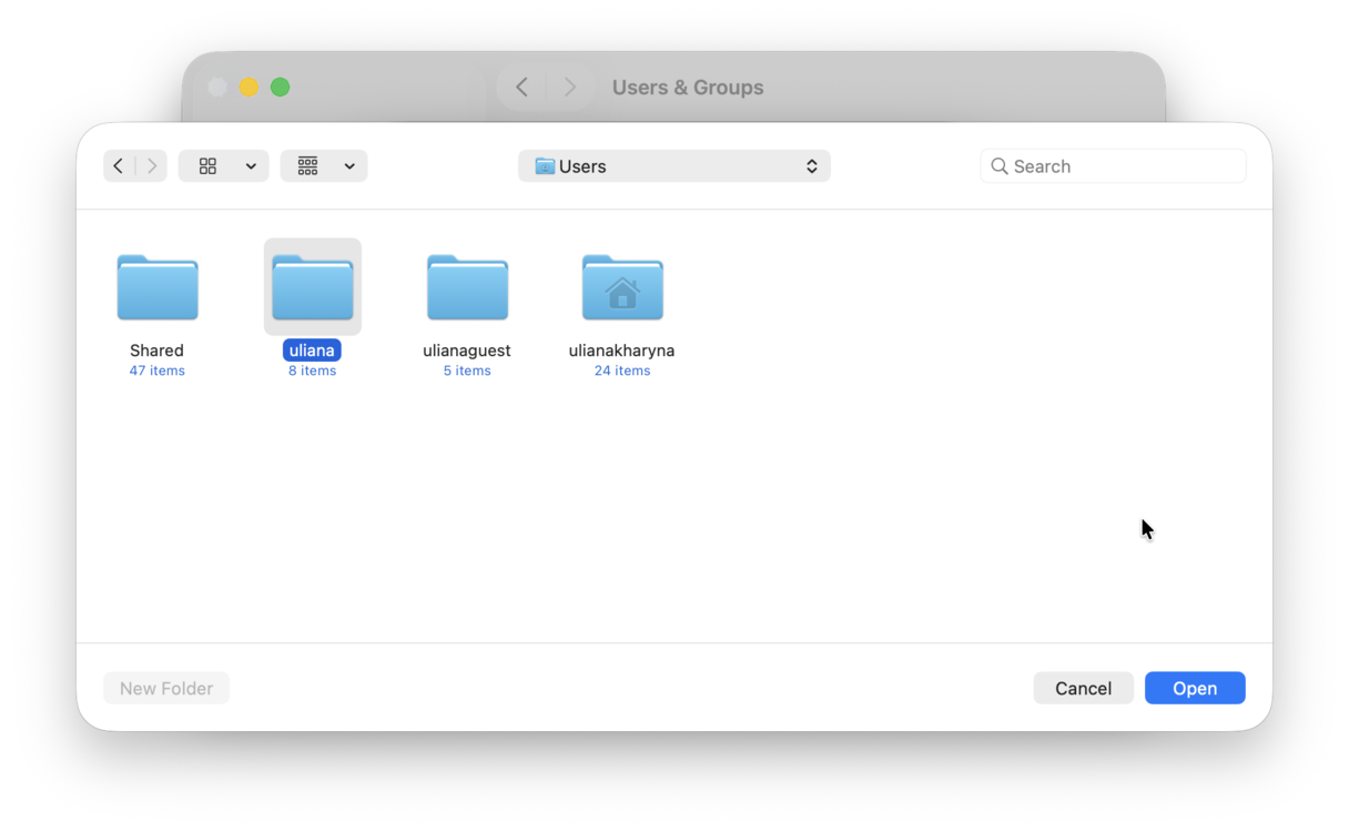 How to rename a Home folder on Mac