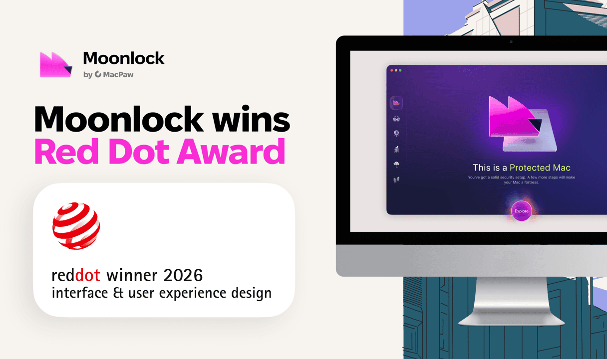Moonlock earns recognition in the Interface & User Experience Design category - Red Dot Award