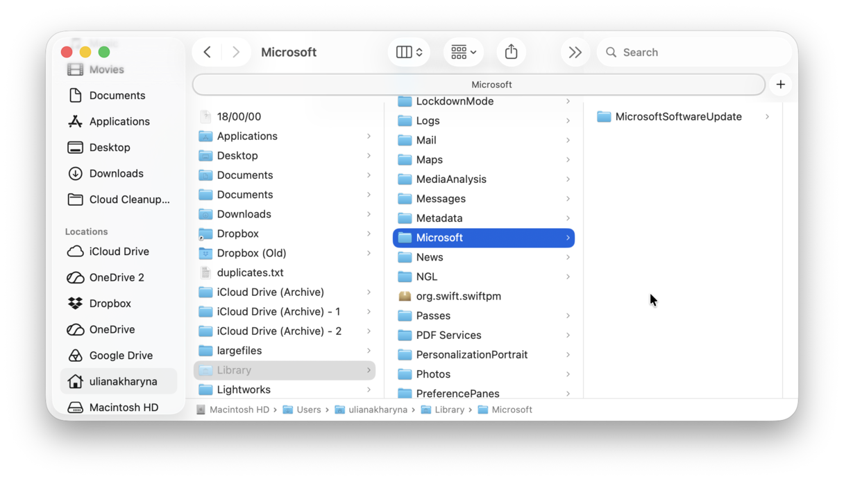 How to delete Microsoft files from Library