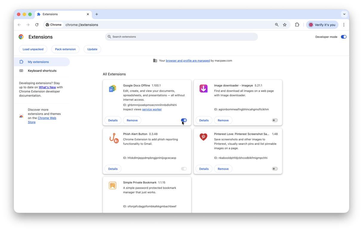 How to disable extensions in Chrome