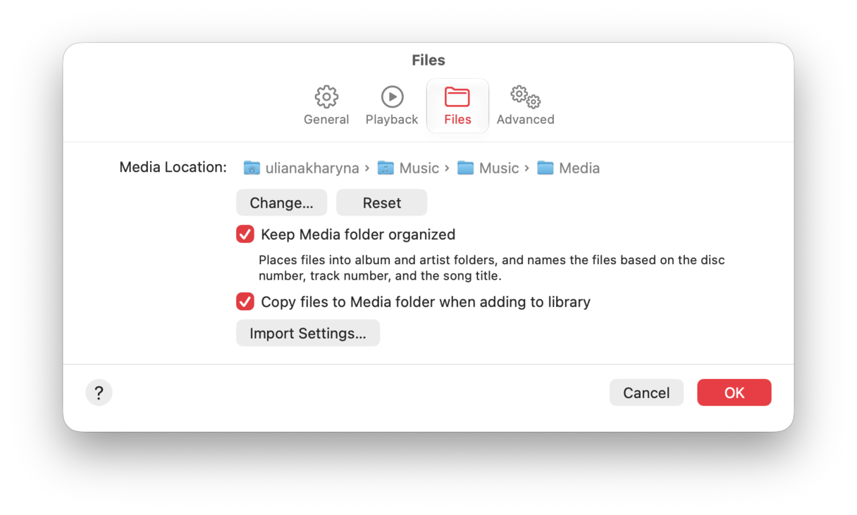 how to free up space on Mac - manage your Music Library