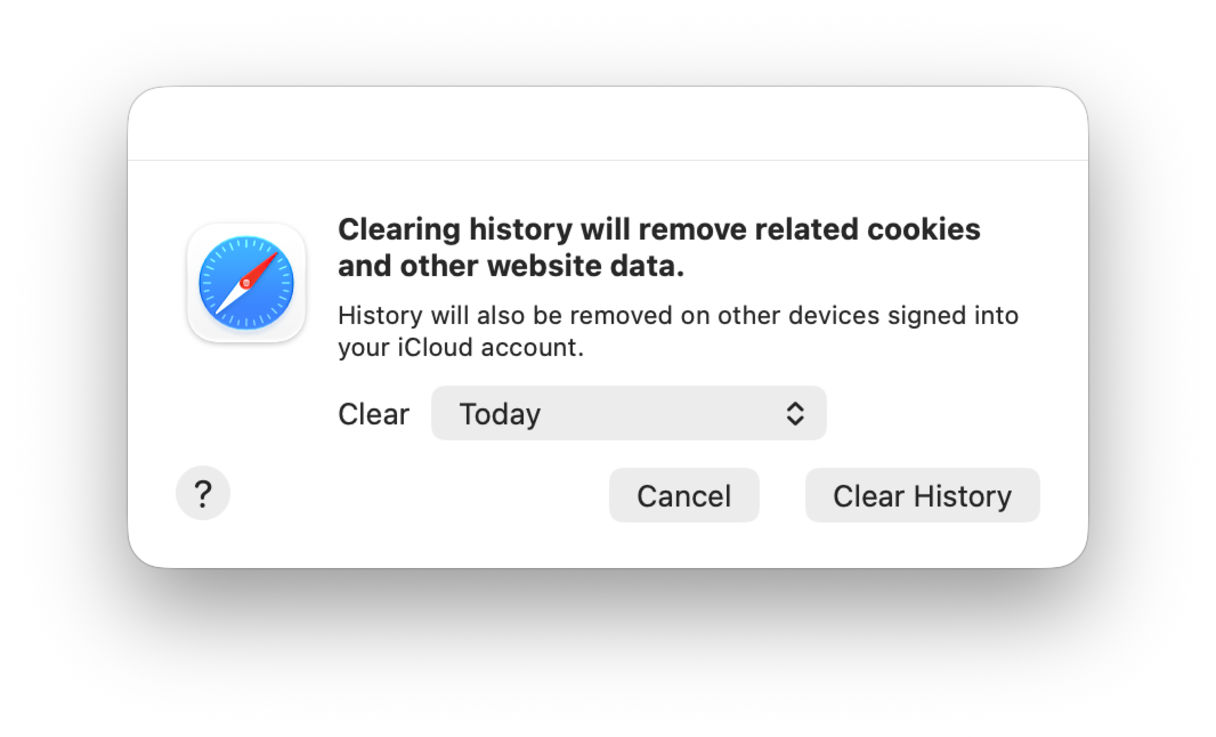 How to clear browsing history in Safari