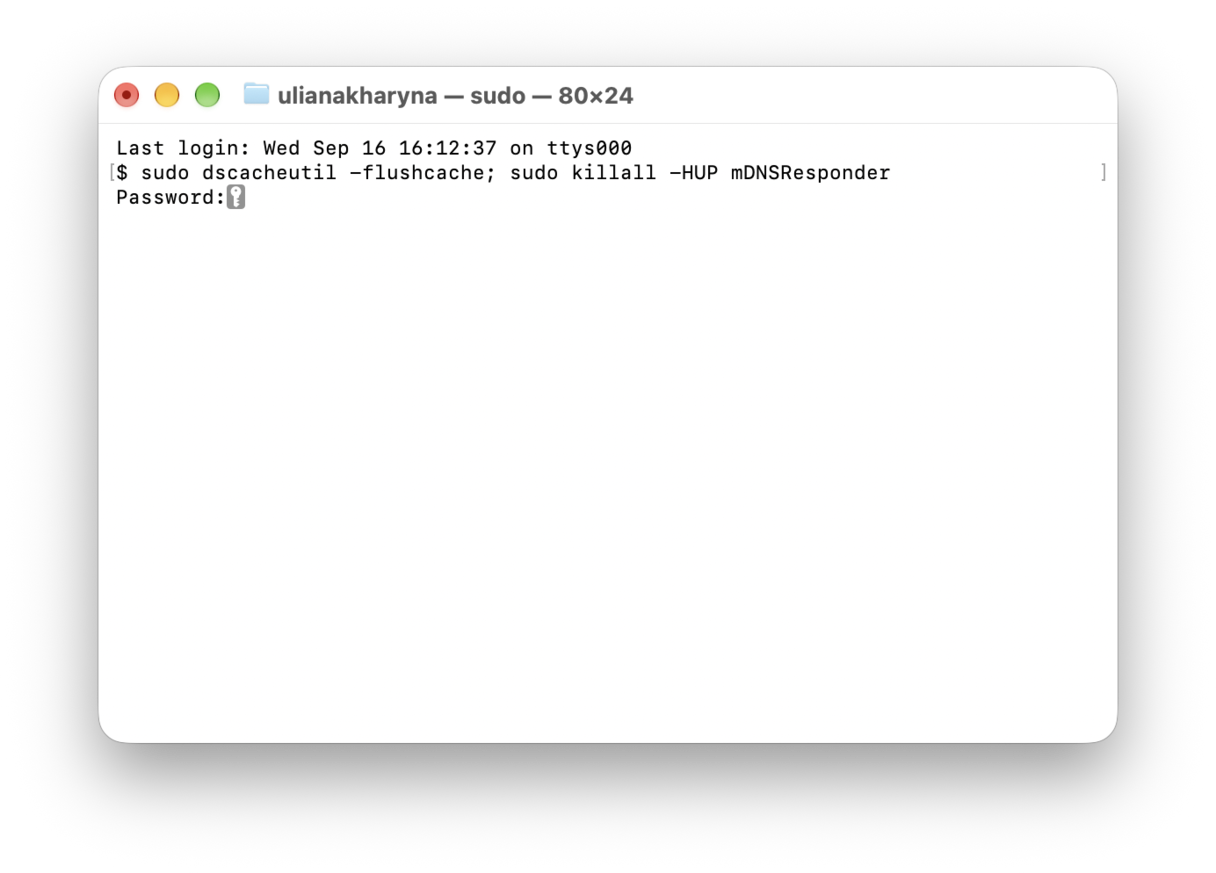 How to flush DNS cache on Mac