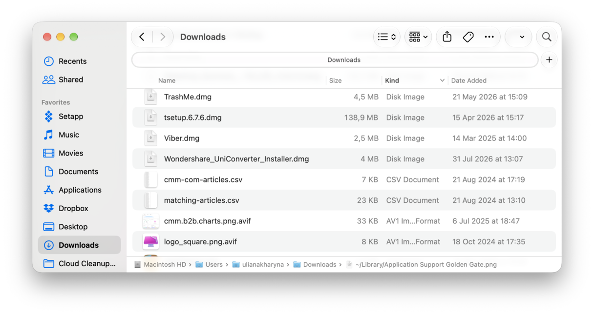 Sort Out Downloads