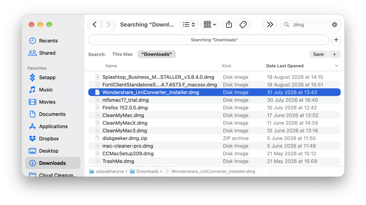 How to clean up Mac - delete unneeded DMGs