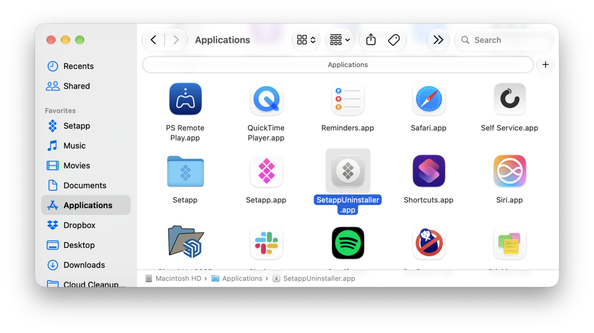 Delete programs on Mac