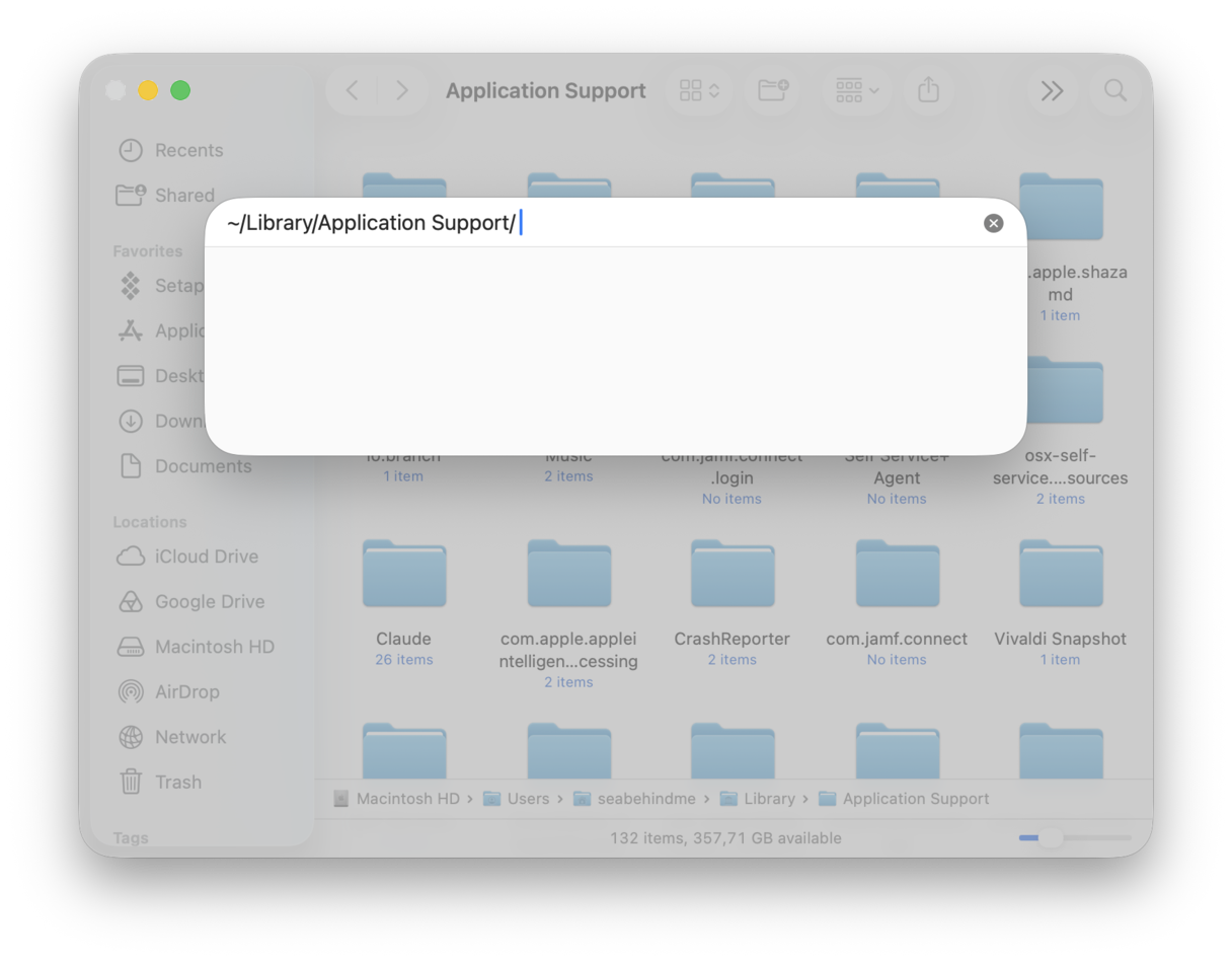 Removing app leftovers in Library